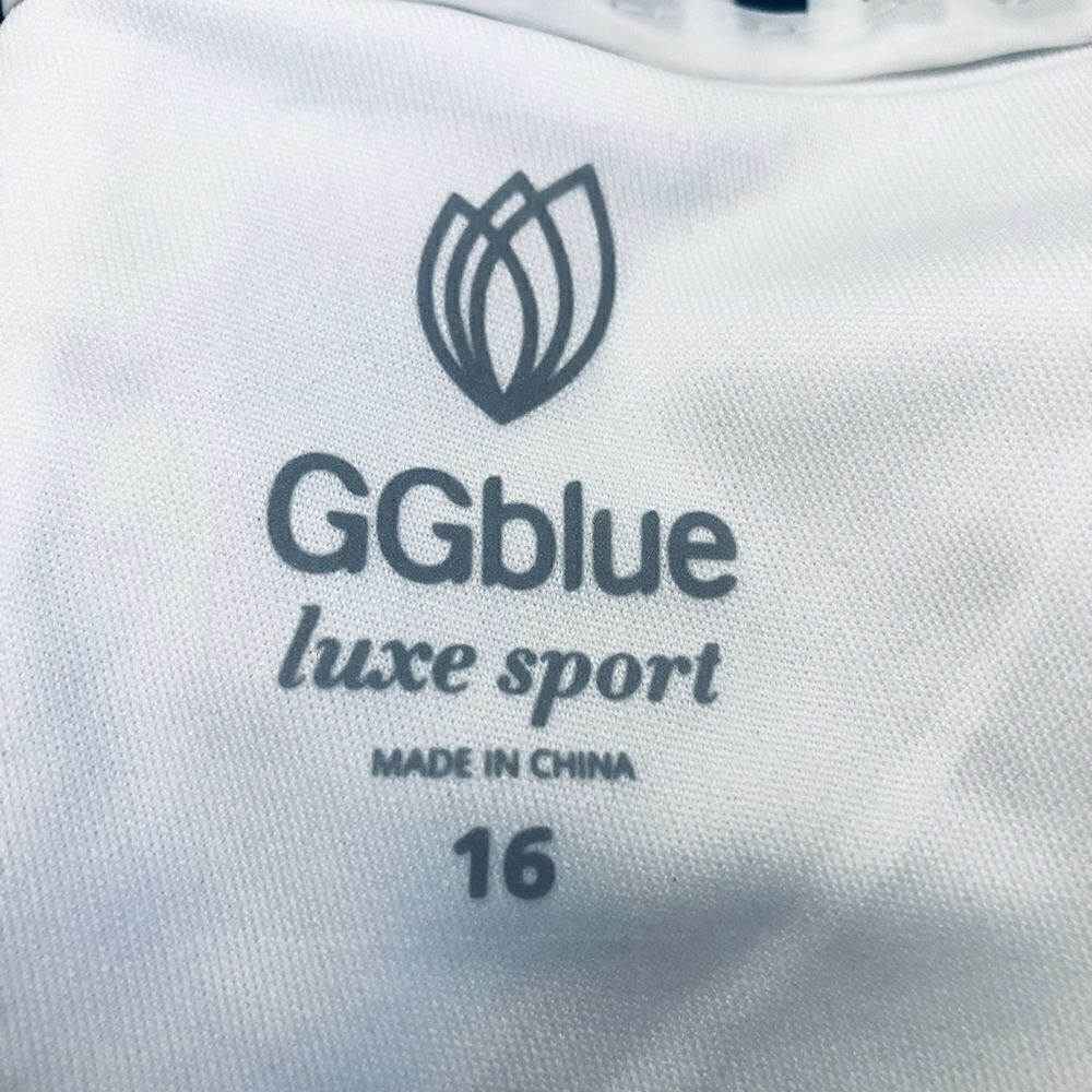 GGblue Luxe Skirt Skort Tennis Golf Geometric Print Bottom Flare Sz 16 NWOT - Picture 12 of 12